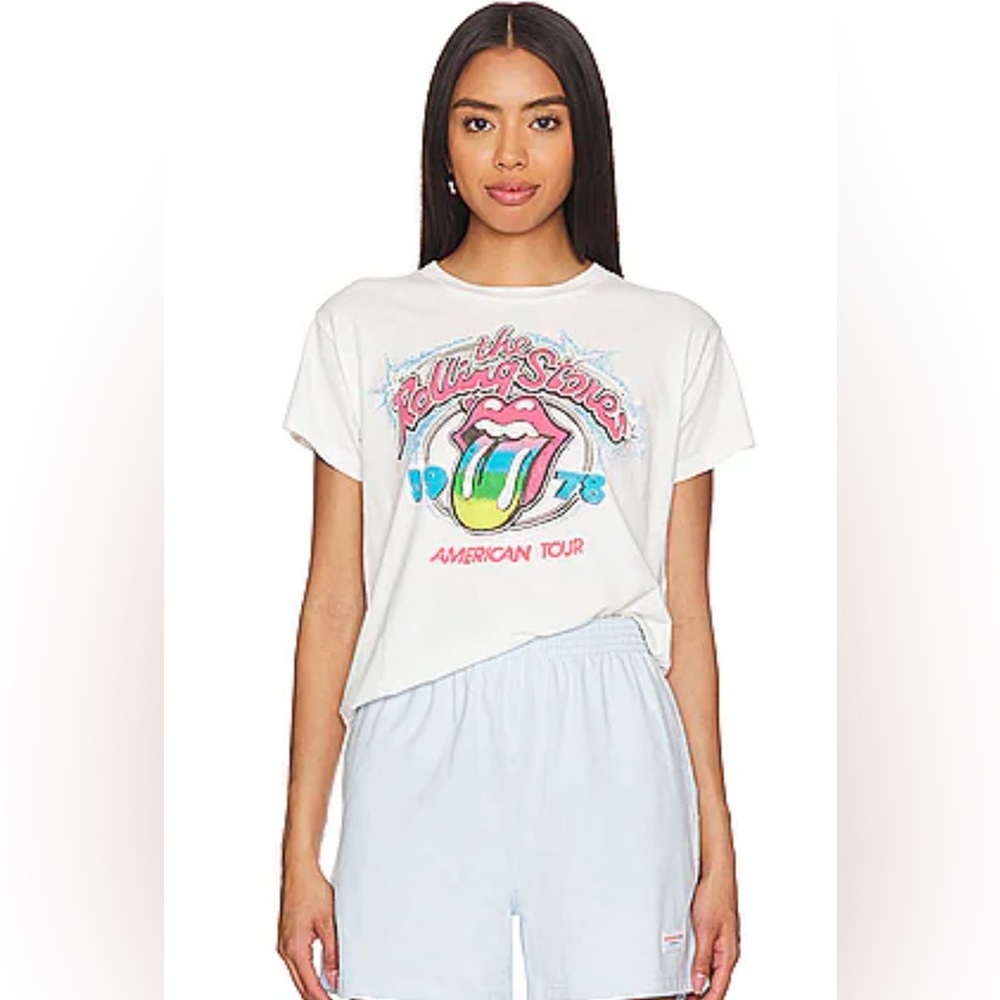 DAYDREAMER ROLLING STONES 1978 SOLO TEE IN VINTAGE WHITE